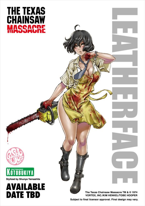 Leatherface Texas Chainsaw Massacre Bishoujo Statue Illustration by Shunya Yamashita for Kotobukiya