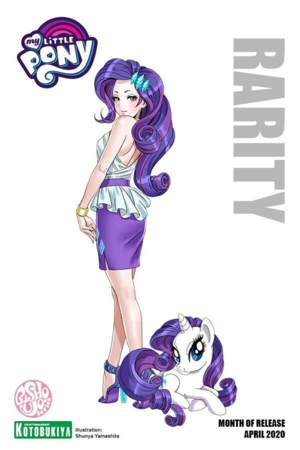 My Little Pony Rarity Bishoujo Statue Illustration by Shunya Yamashita for Kotobukiya and Hasbro