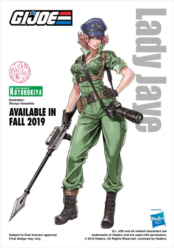 G.I. Joe Lady Jaye Bishoujo Statue Illustration by Shunya Yamashita for Hasbro and Kotobukiya