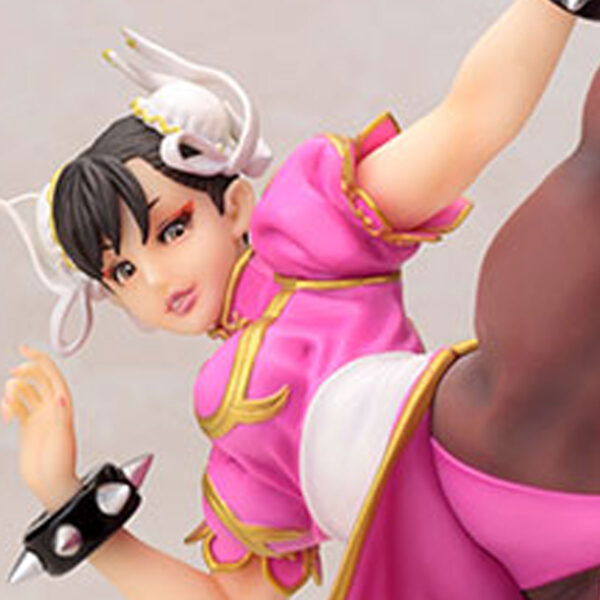 Street Fighter Pink Costume Limited Version Chun-Li Bishoujo Statue from Kotobukiya and Capcom