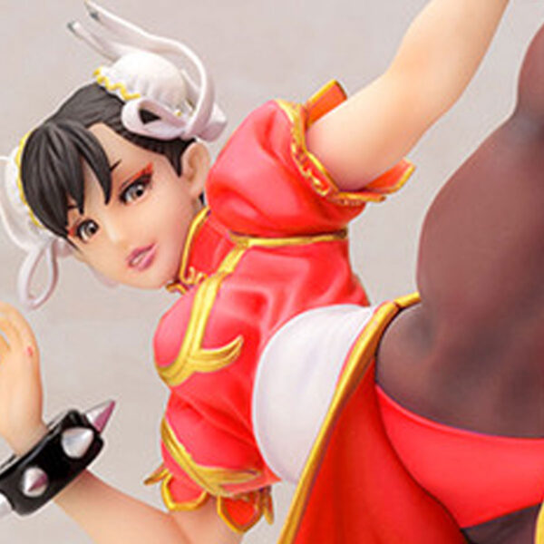 Street Fighter Chun-Li Red Costume Limited Edition Bishoujo Statue from Capcom and Kotobukiya