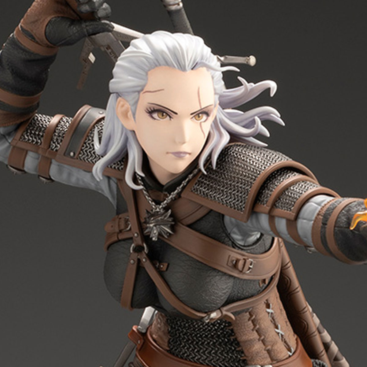 The Witcher Geralt Bishoujo Statue from Kotobukiya