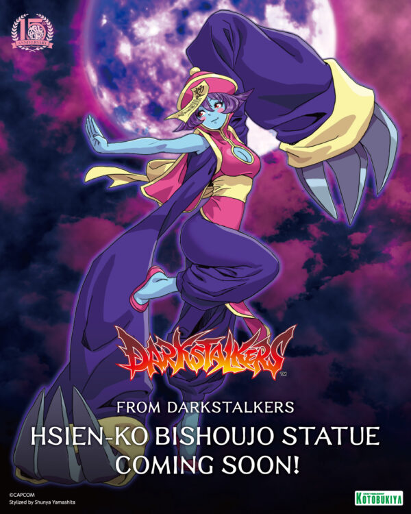 Darkstalkers Hsein-Ko bishoujo statue illustration by Shunya Yamashita for Capcom and Kotobukiya