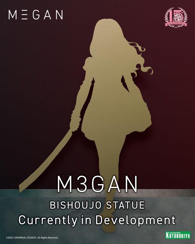 M3GAN bishouo statue illustration silhouette by Shunya Yamashita for Kotobukiya